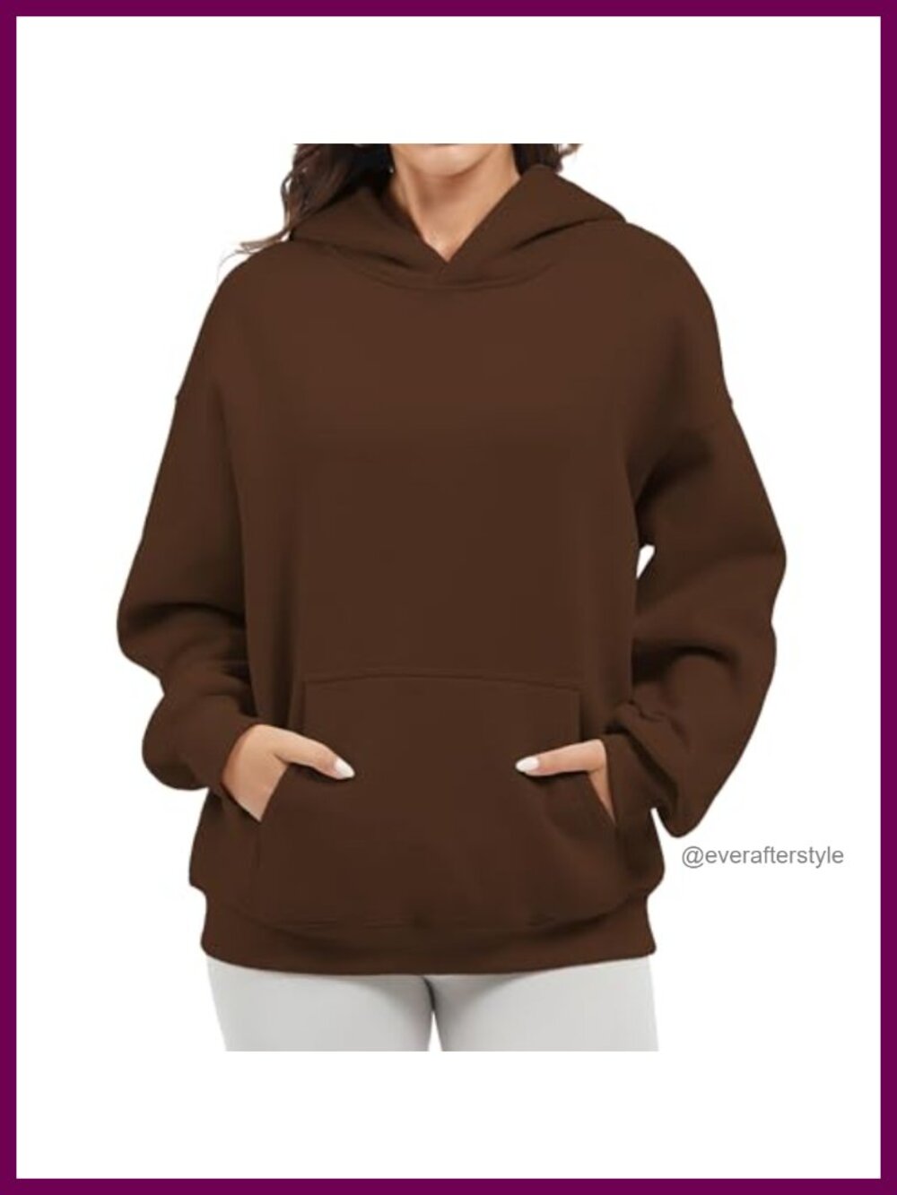 Oversized Hoodie Fleece Sweatshirt Pullover with Pocket Long Sleeve